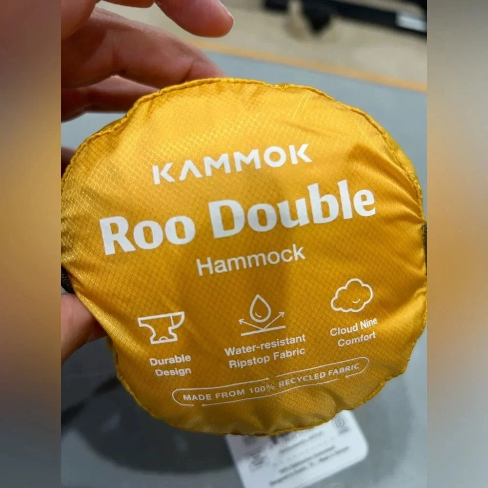 Kammok Roo Double Recycled Hammock Sunflower Gold NWT